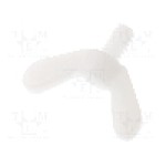 Surub UNC 6-32, poliamida, lungime {{Lungime}}, cap fluture, pas filet {{Pas filet}}, FIX&FASTEN - FIX-SM632-6 -AS