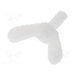 Surub UNC 6-32, poliamida, lungime {{Lungime}}, cap fluture, pas filet {{Pas filet}}, FIX&FASTEN - FIX-SM632-8 -AS