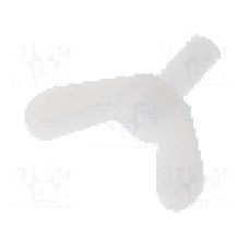 Surub UNC 6-32, poliamida, lungime {{Lungime}}, cap fluture, pas filet {{Pas filet}}, FIX&FASTEN - FIX-SM632-8 -AS