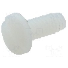 Surub UNC 8-32, poliamida, lungime 9.53mm, cap rotund, pas filet {{Pas filet}}, KEYSTONE - 9344