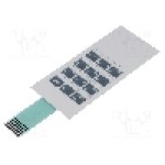 Tastatura cu membrana, 52mm x 116mm, 12 taste, LC ELEKTRONIK - STD34-07 Tastatura cu membrana, 52mm x 116mm, 12 taste, LC ELEKTRONIK - STD34-07