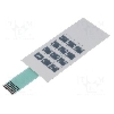 Tastatura cu membrana, 52mm x 116mm, 12 taste, LC ELEKTRONIK - STD34-07