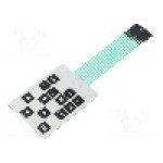 Tastatura cu membrana, 54mm x 72mm, 13 taste, QWERTY - 