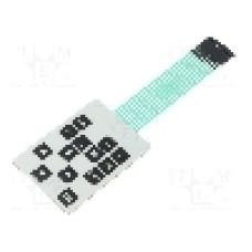 Tastatura cu membrana, 54mm x 72mm, 13 taste, QWERTY - 