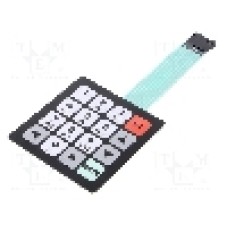 Tastatura cu membrana, 80mm x 80mm, 16 taste, QWERTY - 