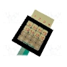 Tastatura cu membrana, 80mm x 82mm, 16 taste, QWERTY - 