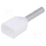 Terminal cu compresie, cablu 0.5mm<sup>2</sup>, cositorit, NINIGI - TUL-RI-TW-00508