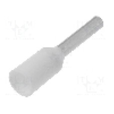 Terminal cu compresie, cablu 0.5mm<sup>2</sup>, cositorit, WEIDMÜLLER - 9019000000 H0,5/12D W