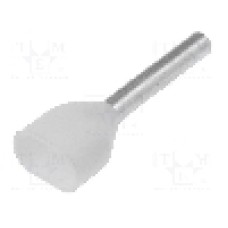 Terminal cu compresie, cablu 0.5mm<sup>2</sup>, cositorit, WEIDMÜLLER - 9037390000 H0,5/16D ZH W