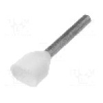 Terminal cu compresie, cablu 0.5mm2, cositorit, WEIDMULLER, 9037400000 H0,5/18D ZH W, T235280
