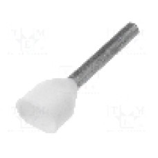 Terminal cu compresie, cablu 0.5mm2, cositorit, WEIDMULLER, 9037400000 H0,5/18D ZH W, T235280