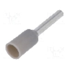 Terminal cu compresie, cablu 0.75mm<sup>2</sup>, cositorit, NINIGI - TUL-RI-00708