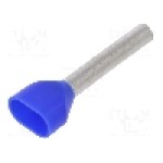 Terminal cu compresie, cablu 2.5mm<sup>2</sup>, cositorit, WEIDMÜLLER - 9037520000 H2,5/27D ZH BL