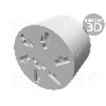 Terminal tip {{Tip varf}}, pentru surub {{Orificiu pentru şurub}}, TE Connectivity - 180451