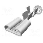 Terminal tip plat, pentru surub {{Orificiu pentru şurub}}, TE Connectivity - 1-160304-8