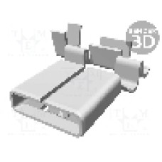 Terminal tip plat, pentru surub {{Orificiu pentru şurub}}, TE Connectivity - 1544113-1