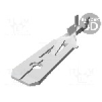 Terminal tip plat, pentru surub {{Orificiu pentru şurub}}, TE Connectivity - 160691-2