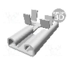 Terminal tip plat, pentru surub {{Orificiu pentru şurub}}, TE Connectivity - 180464-2