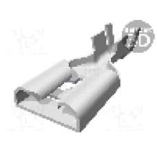 Terminal tip plat, pentru surub {{Orificiu pentru şurub}}, TE Connectivity - 280756-4