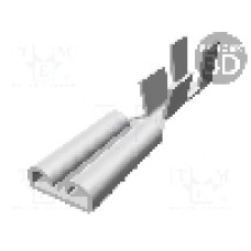 Terminal tip plat, pentru surub {{Orificiu pentru şurub}}, TE Connectivity - 42068-1