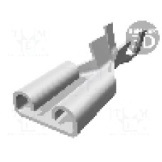 Terminal tip plat, pentru surub {{Orificiu pentru şurub}}, TE Connectivity - 5-160447-2