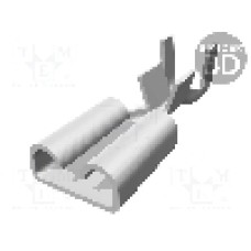 Terminal tip plat, pentru surub {{Orificiu pentru şurub}}, TE Connectivity - 6-160430-6