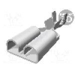 Terminal tip plat, pentru surub {{Orificiu pentru şurub}}, TE Connectivity - 6-160526-2