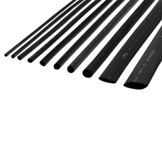 TUB TERMOCONTRACTABIL 8MM/1M NEGRU SET 10 BUC - NAR0250