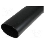 Tub termocontractant, 105mm, 1m, neagra, HELLERMANNTYTON - 321-20900