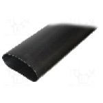 Tub termocontractant, 115mm, 1m, neagra, HELLERMANNTYTON - 323-21150