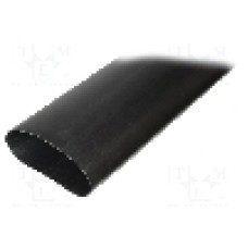 Tub termocontractant, 115mm, 1m, neagra, HELLERMANNTYTON - 323-21150