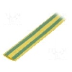 Tub termocontractant, 12.7mm, 1m, galben-verde, CYG/KTG - CB-HFT(2X) 12.7