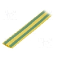 Tub termocontractant, 12.7mm, 1m, galben-verde, CYG/KTG - CB-HFT(2X) 12.7
