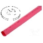 Tub termocontractant, 12.7mm, {{Lungime}}, roşie, CYG/KTG - CB-HFT(2X) 12.7