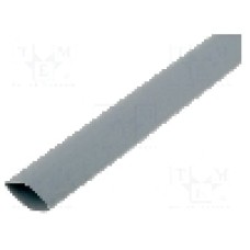 Tub termocontractant, 12mm, 200mm, gri, HELLERMANNTYTON - 308-31213