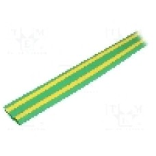 Tub termocontractant, 12mm, 30m, galben-verde, HELLERMANNTYTON - 333-31207