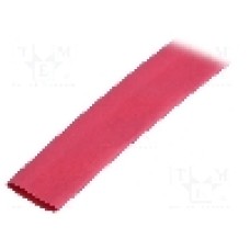 Tub termocontractant, 12mm, 30m, roşie, HELLERMANNTYTON - 333-31202