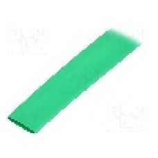 Tub termocontractant, 12mm, 30m, verde, HELLERMANNTYTON - 333-31205