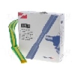 Tub termocontractant, 12mm, 5m, galben-verde, HELLERMANNTYTON - 308-31207