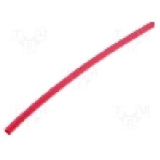 Tub termocontractant, 1.5mm, 200mm, roşie, HELLERMANNTYTON - 308-30160