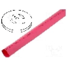 Tub termocontractant, 19.1mm, {{Lungime}}, roşie, CYG/KTG - CB-HFT(2X) 19.1