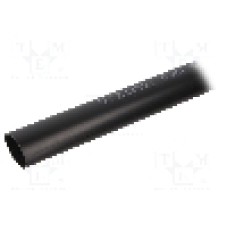 Tub termocontractant, 19mm, 1m, neagra, HELLERMANNTYTON - 323-20190