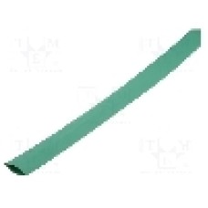 Tub termocontractant, 2.4mm, 1m, verde, CYG/KTG - CB-HFT(2X) 2.4