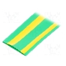 Tub termocontractant, 24mm, 30m, galben-verde, HELLERMANNTYTON - 333-32407