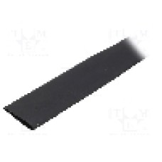 Tub termocontractant, 24mm, {{Lungime}}, neagra, CYG/KTG - CB-HFT(4X) 24.0 BK 125UL