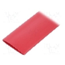 Tub termocontractant, 25.4mm, 1.2m, roşie, TE Connectivity - RNF-100-1-2-STK