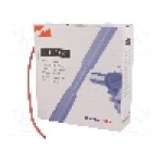 Tub termocontractant, 3.2mm, 10m, roşie, HELLERMANNTYTON - 300-30322