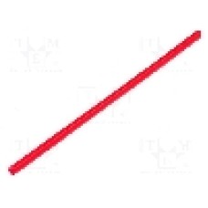 Tub termocontractant, 3.2mm, 1m, roşie, RADPOL -   RC3.2/1.6 RD