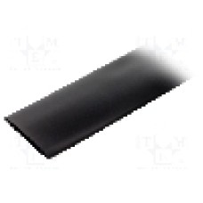 Tub termocontractant, 38.1mm, 0.15m, neagra, ALPHA WIRE - FIT22111/2 BLACK 5X6 IN