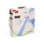 Tub termocontractant, 3mm, 10m, galben-verde, HELLERMANNTYTON - 308-30307